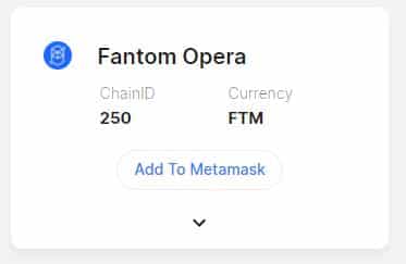 ajouter le réseau fantom à metamask automatiquement