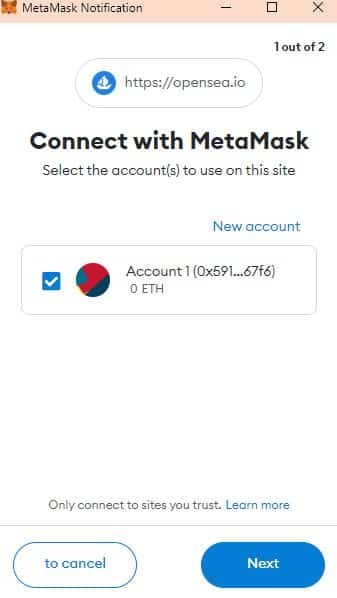 connexion avec metamask